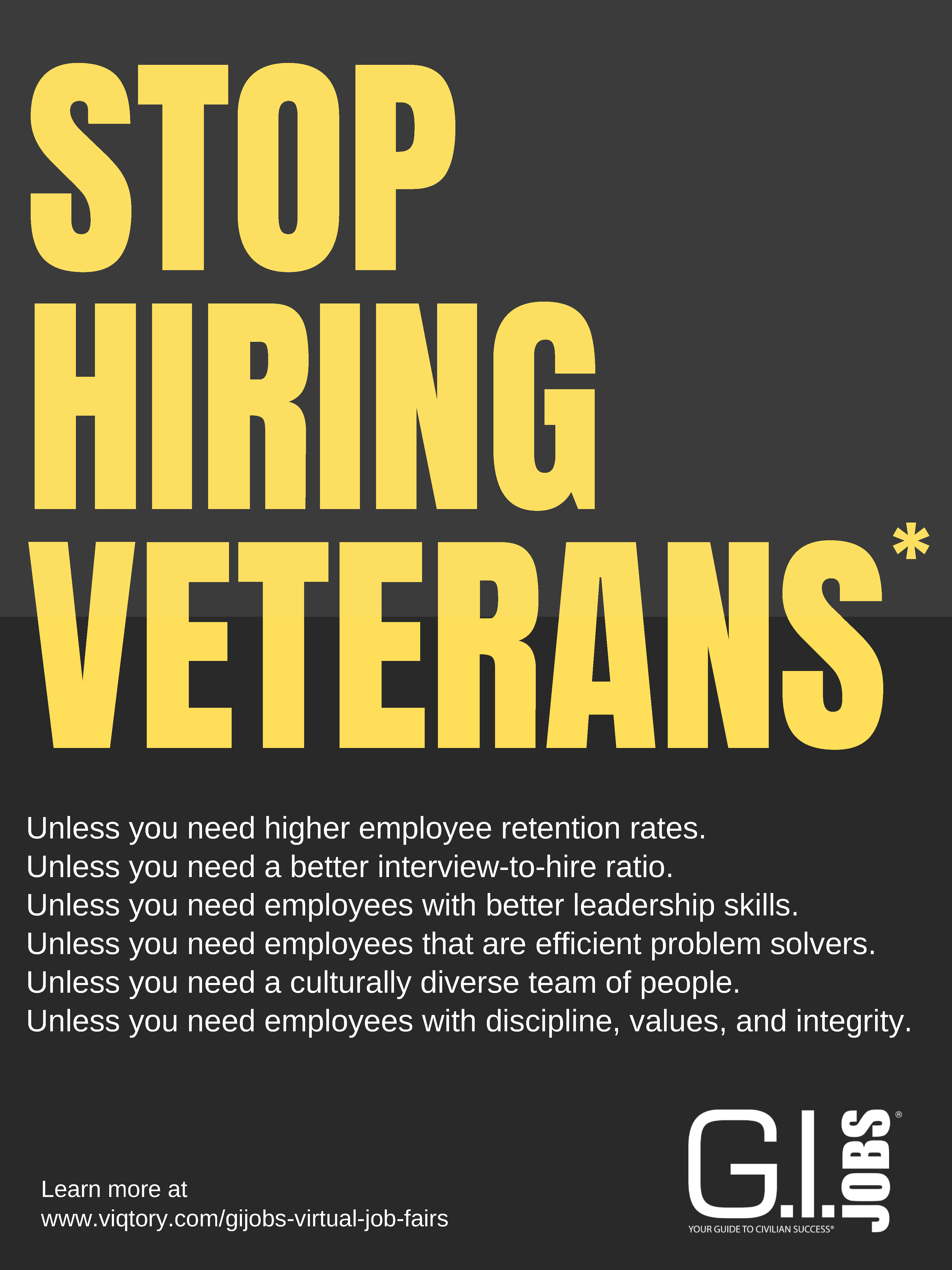 STOP HIRING VETERANS INFOGRAPHIC